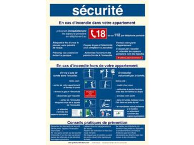 IMMEUBLE D'HABITATION,COPROPRIETE ET HLM - CONSIGNES DE SECURITE POUR ENTREE D'IMMEUBLE