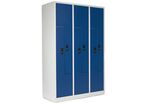 Manutan Expert - Vestiaire multicases L 3x2 portes - 1800x1185x500mm - Acier Gris/Bleu - 6 casiers à clé