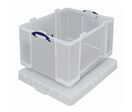 Really Useful Products - Bac de rangement plastique 3L transparent avec couvercle - Polypropylène résistant - Idéal pour entrepôt