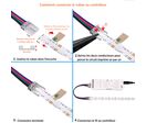 Connecteur Simple Pour Ruban COB RGB 10 mm