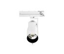 Spot LED sur Rail Triphasé Intelligent IA 35W CCT 24° Blanc