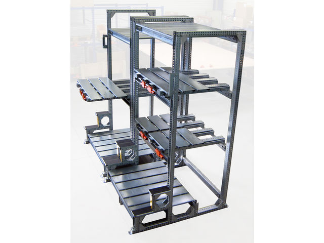 Stockage industriel sur rayonnage à tiroirs STOCK3P