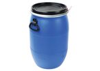 Manutan Expert - Fût bleu à ouverture totale homologué UN - 60 L - Usage alimentaire - Recyclable