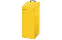 Poubelle de tri sélectif Métal Jaune 100L - Ouverture Fente - Idéale Extérieur