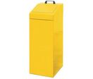 Poubelle de tri sélectif Métal Jaune 100L - Ouverture Fente - Idéale Extérieur