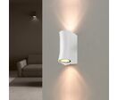 Applique Murale LED IP44 pour 2 ampoules GU10 - Noir
