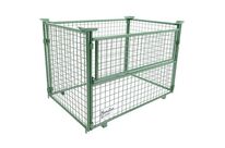 Rehausse-palette Empilable Vert - 1/2 Côté Rabattable