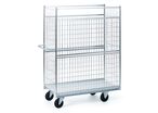 Chariot grillagé 4 côtés grande hauteur