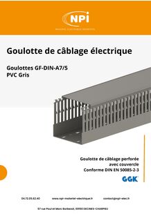 Goulottes de câblage industrielles
