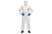 Tyvek Dupont - Combinaison de travail jetable 500 Xpert - Blanc, Taille L - Protection Type 5/6, Catégorie 3