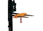 Bauer - Patin de fourche double pour gerbeur - Orange - 2500 kg - Acier peint - 24 kg