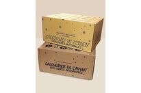 Calendrier de l&amp;#039;Avent personnalisé en carton ondulé