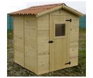 Abri de jardin panneaux 16 mm, plancher ED 1616.01 Surface 2.46m²