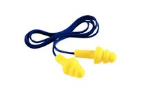3M - Bouchons d&amp;#039;oreilles Ultrafit Réutilisables Jaune - Cordelette - 29 dB - Protection Auditive CE