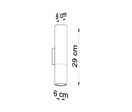 Applique Murale Noire pour Ampoule GU10