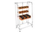 Rangement vertical pour petites pièces | Étagères 3 niveaux de