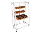 Rangement vertical pour petites pièces | Étagères 3 niveaux de