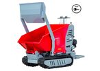 Minidumper hydrostatique à chenilles avec pelle 80KG benne basculante 500KG 9CH à démarrage électrique Torros HRD500HSE