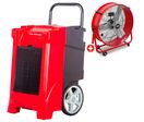 Pack déshumidificateur PRO 90L/Jour BDP90 + Ventilateur brasseur d'air ø600mm MV600L MW Tools BDP90SETA