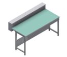Paillasse verre émaillé P. 900 mm utile | R-T5-EM6-18