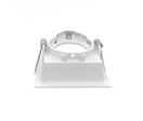 Support encastrable Spot Carré Blanc Mat pour Ampoule GU10