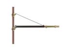 Potences pivotantes 1,20m en acier laqué pour palans électriques Ref. 7338