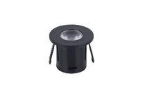 Mini Spot LED Encastrable 1W 90° Rond - Blanc Chaud 2300K - 3500K / Noir