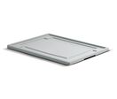 Couvercle gris pour caisse plastique Athéna L.800 x P.600 mm