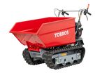 Brouette motorisée essence à chenilles surélevées et monte-escaliers benne basculante hydraulique 600KG 6,5CH 3+1R vitesses Torros MRD600H