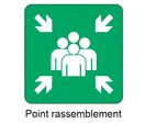 Panneau spécial point rassemblement 500mm classe 2