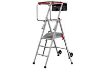 Duarib - Plateforme roulante T6 Pliant Aluminium - Hauteur de travail 3.15m - Charge 150kg - Compacte et Sécurisée