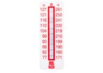 Contrôle de température | Étiquette thermosensible verticale 10 niveaux RS PRO