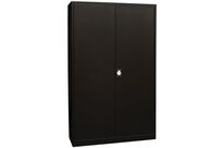 Manutan Expert - Armoire Métal Haute 195x120x42cm Noir - 4 Tablettes 60kg - Livrée Montée - Garantie 10 Ans