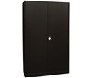 Manutan Expert - Armoire Métal Haute 195x120x42cm Noir - 4 Tablettes 60kg - Livrée Montée - Garantie 10 Ans