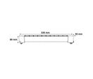 Projecteur Linéaire sur Rail Monophasé 20W 33cm Blanc - Blanc Neutre 4000K - 5500K