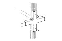 Raidisseur en croix et visserie pour rayonnage Galvatop