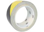 3M - Ruban Vinyle Hachuré 5702 Jaune/Noir - 50mm x 33m - Signalisation Avertissement - Multi-usage