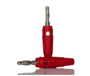 Connexion électrique et instrumentation | Fiche banane mâle 4 mm RS PRO rouge