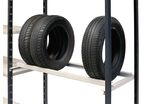 Support pour stockage de pneus L.1170 x P.600 mm avec 4 crochets pour rayonnage peint Universel