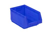 Manutan Expert - Lot de 20 Bacs à Bec Kangourou Bleus 10L - Plastique Haute Densité - Résistant Huiles/Graisses - Idéal Organisation Entrepôt