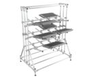 Stockage de charges longues | Cantilever 3 niveaux N° 18A-1
