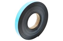 Manutan Expert - Bande Magnétique Adhésive Blanche/Noire 25mm x 10m - Signalétique Entrepôt