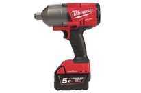 Milwaukee - Boulonneuse à Chocs M18 ONEFHIWF34 18V 5Ah - Couple 1627 Nm - Sans Fil - Idéale Vissage/Serrage