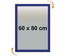 Cadre Affichage CLIC-CLAC Mural 80x60 cm BLEU 5002