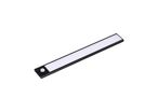 Réglette LED Rechargeable USB 60cm 2,5W Noire avec Détecteur de mouvement - Blanc Neutre 4000K
