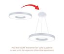 Plafonnier LED Blanc Rond 36W 50cm - Blanc Neutre 4000K - 5500K