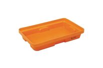 Manutan Expert - Bac de rétention plastique 20L Orange - PEHD - Résistant acides/bases - 640x410x115mm