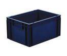 Manutan Expert - Bac gerbable norme Europe 19L Bleu - Polypropylène - Usage alimentaire - Robuste et recyclable
