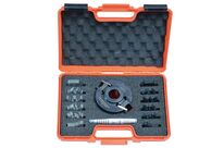 Coffret fraise universelle avec 7 couteaux profilés avec limiteurs pour bois tendre meubles de cuisine et portes MW-Tech FK100X40-50 D30 ST