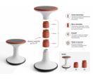 Tabouret oscillant MOBI-TWIST - Assise dynamique - Classe flexible